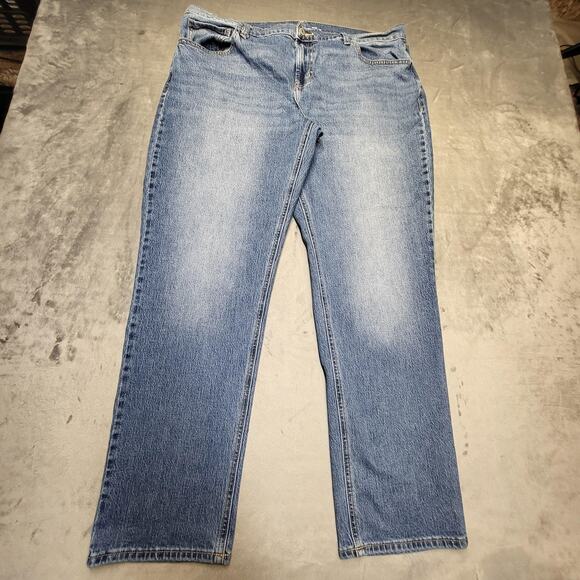 Old Navy Jeans Womens 16 Light Wash Blue Mid-Rise Wow Boyfriend Stretch Denim - Picture 1 of 10